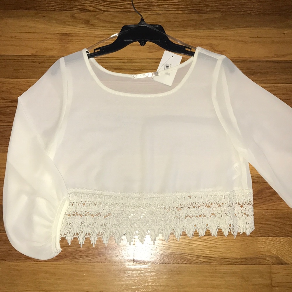 Eyelet Crop Top